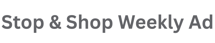 Stop And Shop Weekly Ad